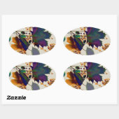 Sticker Ovale Autumn Leaves (Feuille)