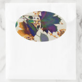 Sticker Ovale Autumn Leaves (Sac)