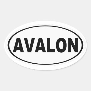 Sticker Ovale Avalon New Jersey