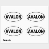 Sticker Ovale Avalon New Jersey (Feuille)