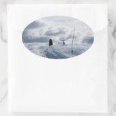 Sticker Ovale Avion (Sac)