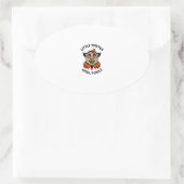 Sticker Ovale Avril fools jour petit mister avril fools (Sac)