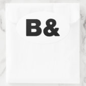 STICKER OVALE B& (Sac)