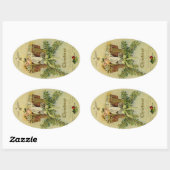 Sticker Ovale Baby Jesus (Feuille)