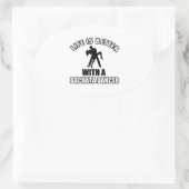 Sticker Ovale Bachata cool (Sac)