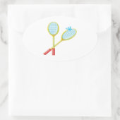 Sticker Ovale Badminton 3 (Sac)