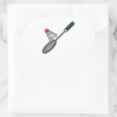 Sticker Ovale Badminton 4 (Sac)