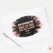 Sticker Ovale Bague De Feu 2016 (Enveloppe)