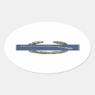 Sticker Ovale Baguette d'insigne de combat