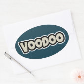 Sticker Ovale Baguette en vinyle Voodoo Petite 4" x 4" (Enveloppe)