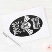 Sticker Ovale Baguette ovale Freak Swim (Enveloppe)
