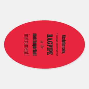 Sticker Ovale Baguette Ovale Instrument le plus important