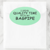 Sticker Ovale Baguette Temps Qualité (Sac)