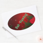 Sticker Ovale Bah Humbug (Enveloppe)