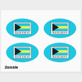 Sticker Ovale Bahamas (Feuille)