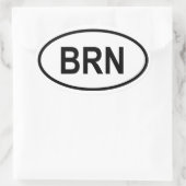 Sticker Ovale Bahreïn "BRN" (Sac)