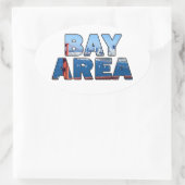 Sticker Ovale Baie de San Francisco (Sac)