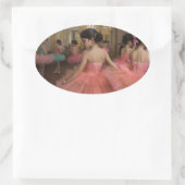 Sticker Ovale Bailarinas en una gran sala de estilo rocóco (Sac)