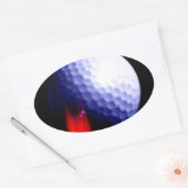 Sticker Ovale Bal de golf (Enveloppe)