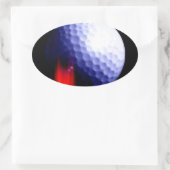Sticker Ovale Bal de golf (Sac)