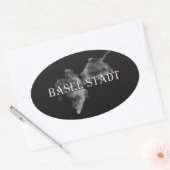 Sticker Ovale Bâle-Ville (Enveloppe)