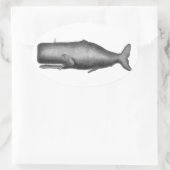 Sticker Ovale Baleine vintage (Sac)