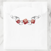 Sticker Ovale Balise Nom du Bunco (Sac)