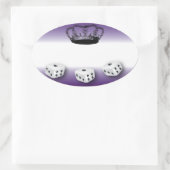 Sticker Ovale Balise Nom Reine Bunco (Sac)