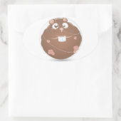 Sticker Ovale balle de hamster (Sac)