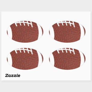 STICKER OVALE BALLON DE FOOT AMÉRICAIN