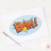 Sticker Ovale BaM bande dessinée ! (Enveloppe)