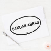 STICKER OVALE BANDAR ABBAS (Enveloppe)