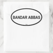 STICKER OVALE BANDAR ABBAS (Sac)