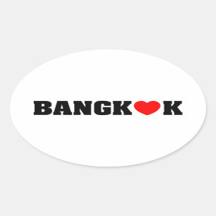 STICKER OVALE BANGKOK LOVE