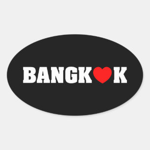 STICKER OVALE BANGKOK LOVE
