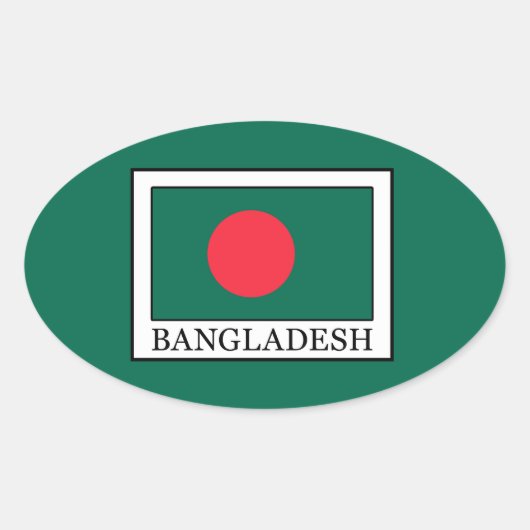 Sticker Ovale Bangladesh (Devant)