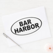 Sticker Ovale Bar Harbour Maine (Enveloppe)