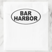 Sticker Ovale Bar Harbour Maine (Sac)