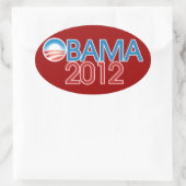 Sticker Ovale Barack Obama 2012 (Sac)