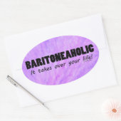 Sticker ovale Baritoneaholic Life (Enveloppe)