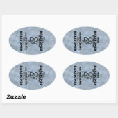 Sticker Ovale Baritones interdit l'autocollant ovale (Feuille)