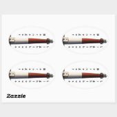 Sticker Ovale Barnegat Lighthouse (Feuille)