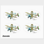 Sticker Ovale Barnstormer Bob et Bird (Feuille)