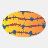 Sticker Ovale Barre (Devant)