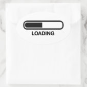 Sticker Ovale Barre de chargement (Sac)