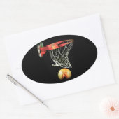 Sticker Ovale Basket (Enveloppe)