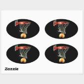 Sticker Ovale Basket (Feuille)