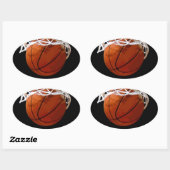 Sticker Ovale Basket (Feuille)