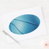 Sticker Ovale Basket-ball Blue Pop Art (Enveloppe)