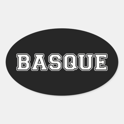 Sticker Ovale Basque (Devant)